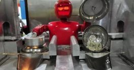 robot cocinero en Robot Restauran de Kunshán cerca de Shanghái en China